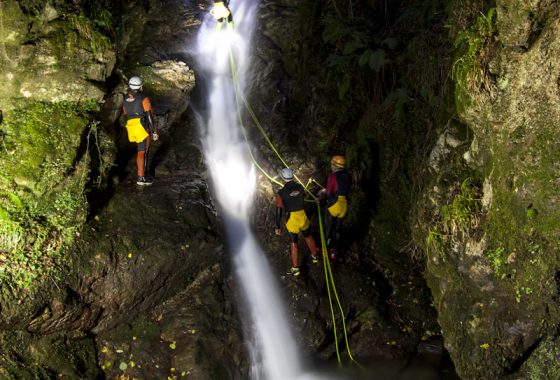 Barranquismo nocturno en Asturias