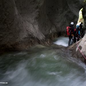 Descenso de cañones y barranquismo en La Molina, río Casaño, Cabrales, Asturias.